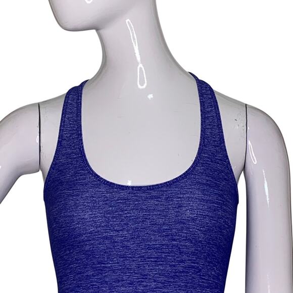 Lululemon Racer Back Tank Top Heathered Blue Size 2 - Picture 2 of 8